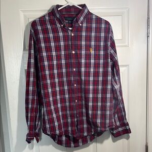 Polo by Ralph Lauren Men's Red Plaid Shirt
